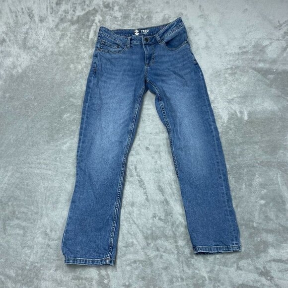 Izod Mens Comfort Stretch Straight Jeans Size 30x29 Medium Wash Denim a0592 - Picture 1 of 10